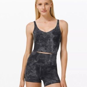lululemon black diamond dye cropped align tank